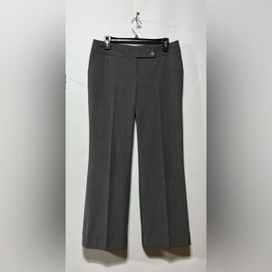 SEMANTIKS Women’s Grey Wide Leg Cuffed Trousers‎ Size 10 Petite Inseam 29”